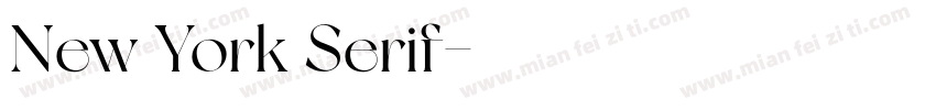 New York Serif字体转换